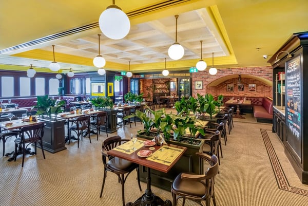 restaurant with tables and chairs