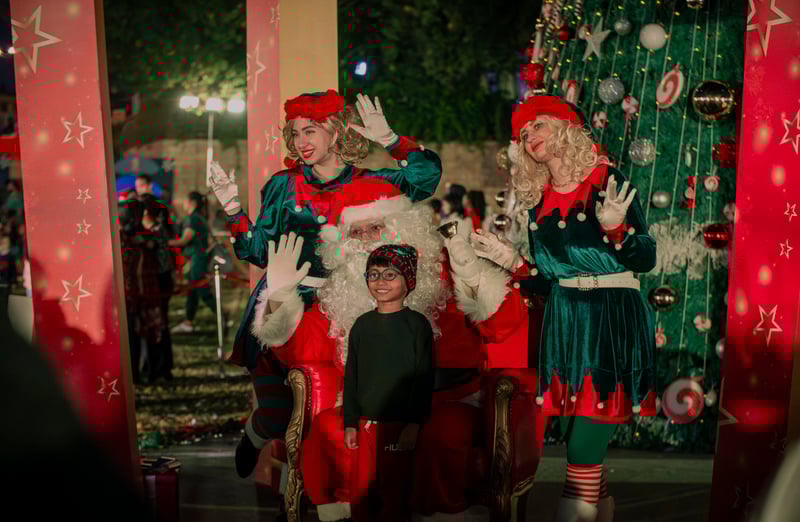 celebrating winter festival in jlt