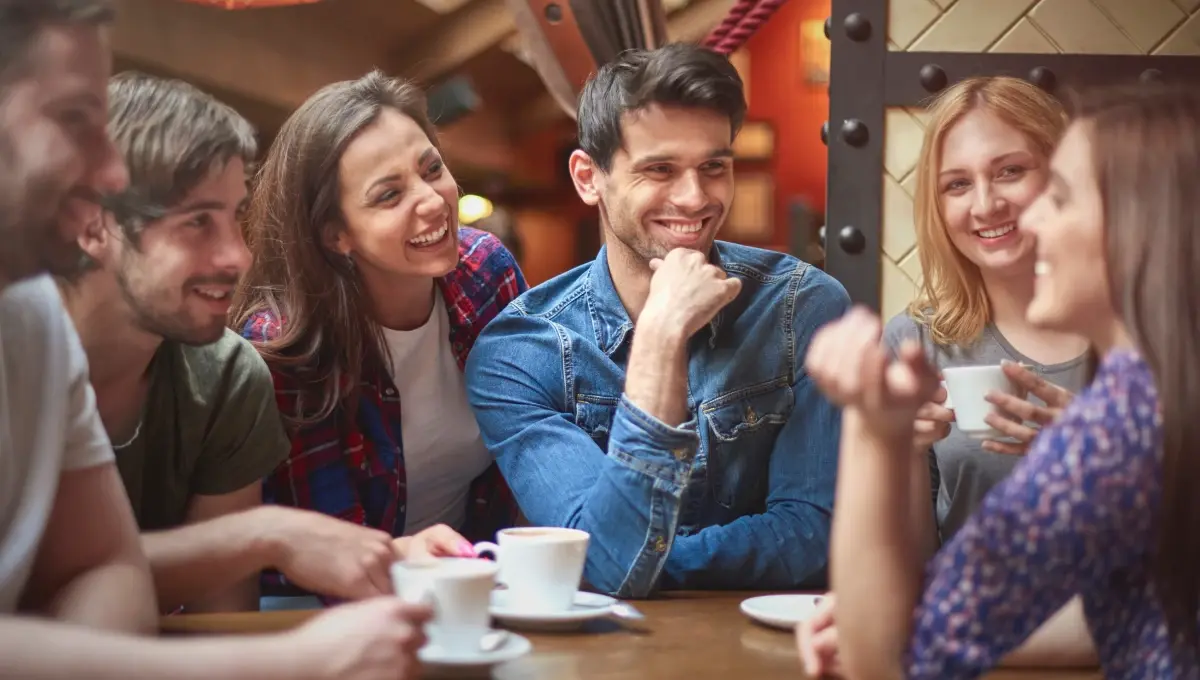 group people spending time together